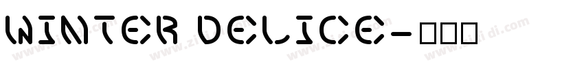 Winter Delice字体转换